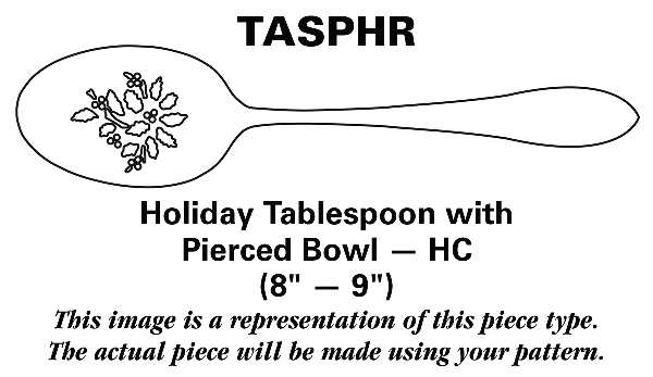 Regal (Dirigold, No Clover) Holiday Tablespoon with Pierced Bowl HC