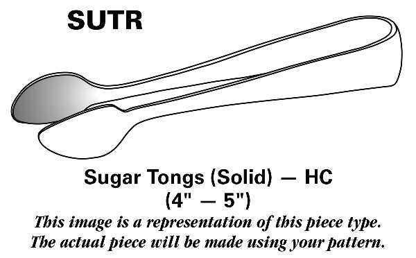 Regal (Dirilyte, Possible Clover Backstamp) Sugar Tongs Solid HC