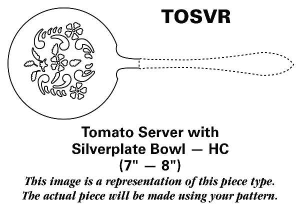 Golden Old Vienna (Silverplate, Gold Accents) Tomato Server with Silverplate Bowl HC