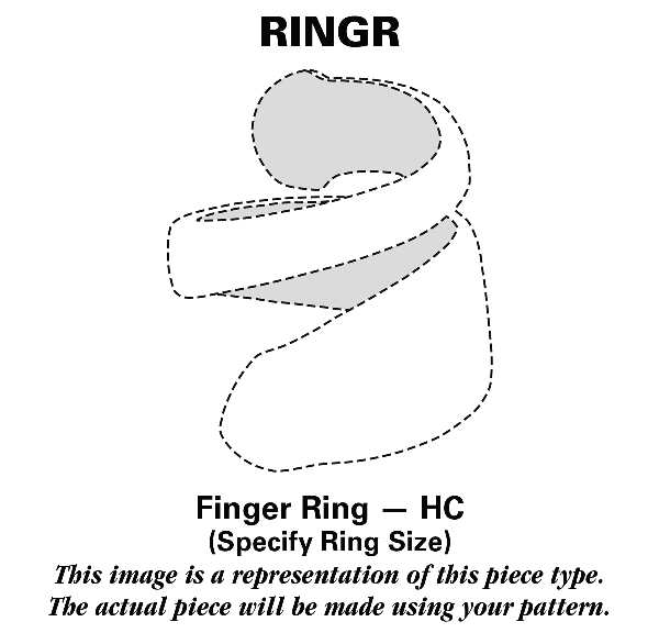 Golden Old Vienna (Silverplate, Gold Accents) Finger Ring (Provide Size) HC