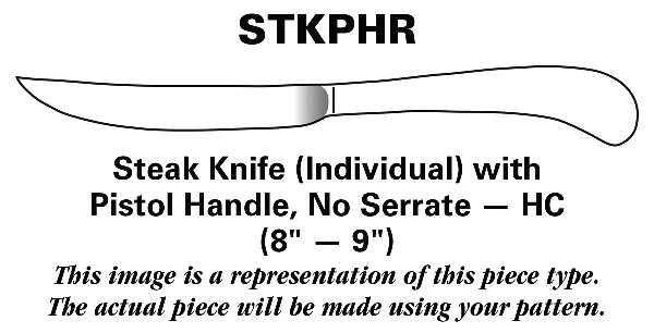 Ardsley (Stainless) Pistol Steak Knife Individual, No Serrate HC
