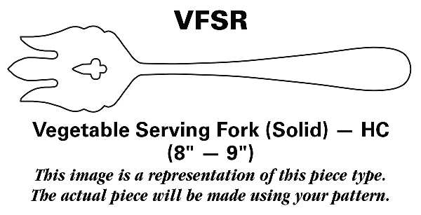 Regal (Dirilyte, Possible Clover Backstamp) Vegetable Serving Fork Solid  HC