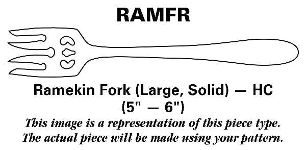 Regal (Dirigold, Clover Backstamp) Ramekin Fork Large Solid HC