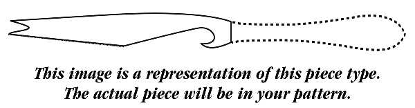 Golden Grande Baroque (Sterling, Gold Accent) Hollow Handle Bar Knife
