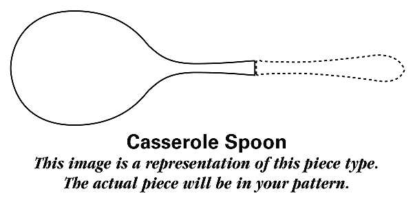 Hammered (Pewter) Smooth Casserole Spoon with Stainless Bowl