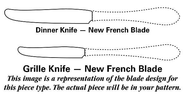 Mitra (Stainless) New French Long Handle Lunch Grill Knife