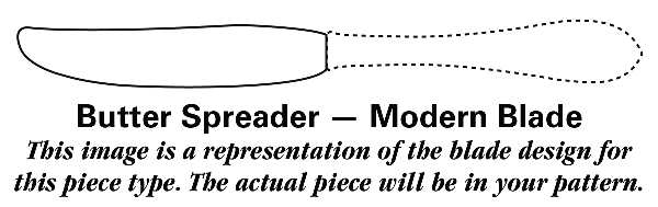 Clarisse (Stainless) Modern Hollow Butter Spreader (Stainless)