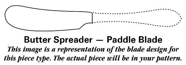 Cwv4 (Sterling) Butter Spreader Hollow Hdl-Paddle/Stainless Blade