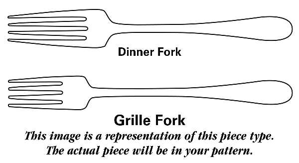 Clarisse (Stainless) Grille Fork (Viande)