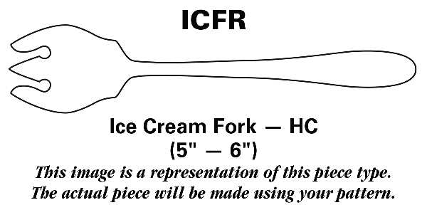 Nouveau (Stainless) Ice Cream Fork HC