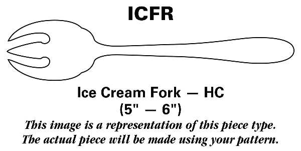 Royale Turquoise (Stainless) Ice Cream Fork HC