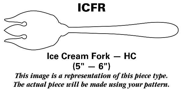 Lauriat (Silverplate) Ice Cream Fork HC