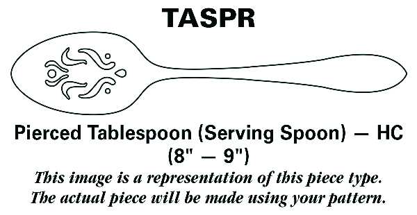 Medallion (Sterling, 1864) Pierced Tablespoon (Serving Spoon) HC