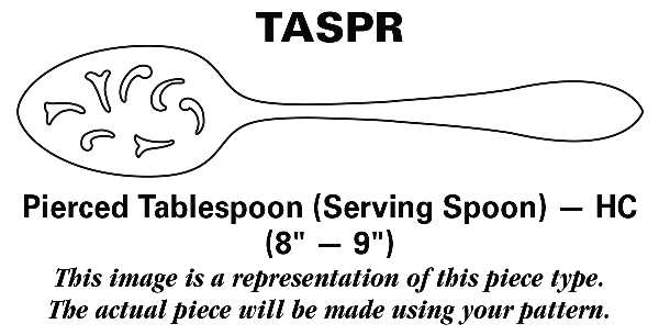 Williamsburg Royal Shell (Stainless) Pierced Tablespoon (Serving Spoon) HC