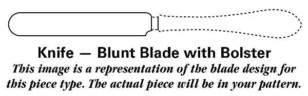 DJ9 (Sterling) Blunt Hollow Knife with Bolster