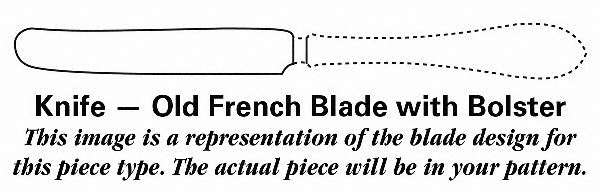 French Antique (Sterling, 1887) Old French Hollow Knife with Bolster