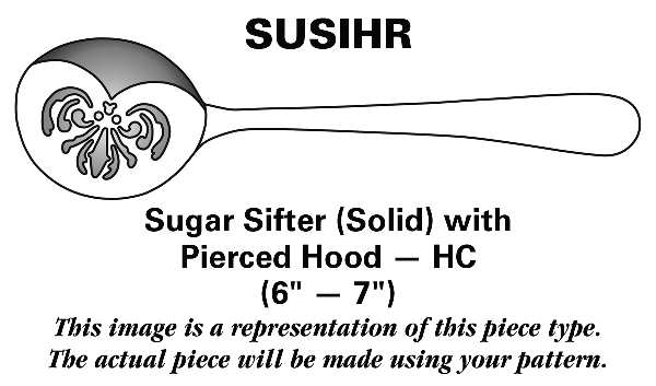 Regal (Dirigold, Clover Backstamp) Sugar Sifter Solid W/Pierced Hood HC
