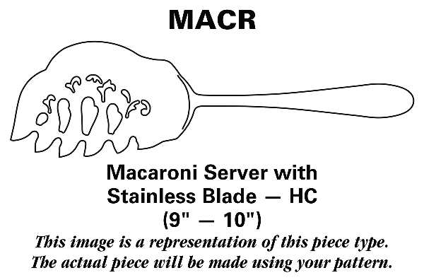 Regal (Dirigold, No Clover) Macaroni Server With Stainless Blade HC