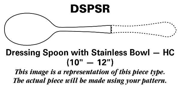 Chased Romantique (Sterling, 1933) Dressing Spoon with Stainless Bowl HC