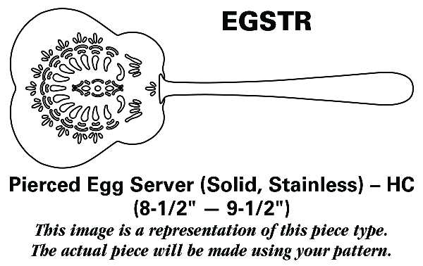 Apollo (Stainless) Pierced Egg Server Solid Stainless HC