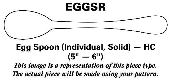 Bistro Cafe (Stainless) Egg Spoon Solid Individual HC
