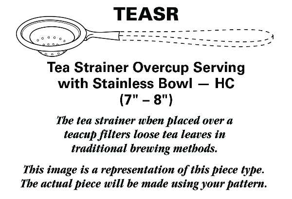 Bistro Cafe (Stainless) Tea Strainer Overcup Serving-Stainless Bowl HC