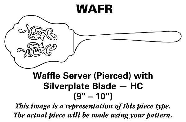 Regal (Dirigold, No Clover) Waffle Server Pierced Silverplate HC