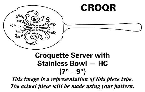 Regal (Dirigold, No Clover) Croquette Server with Stainless Bowl HC