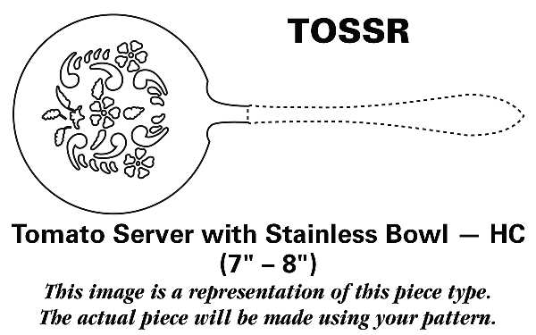 Anastasia (Stainless) Tomato Server W/Stainless Bowl HC