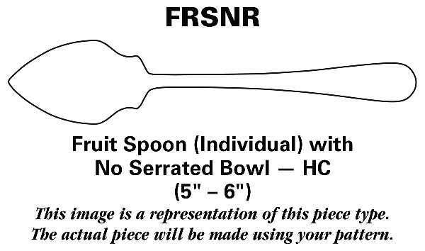 Rosemary (Sterling, 1944) Fruit Spoon Individual with No Serrate Bowl HC