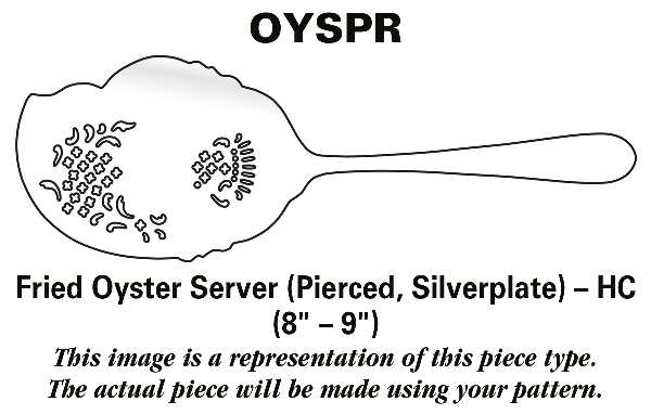 Regal (Dirilyte, Possible Clover Backstamp) Fried Oyster Server Pierced Silverplate HC