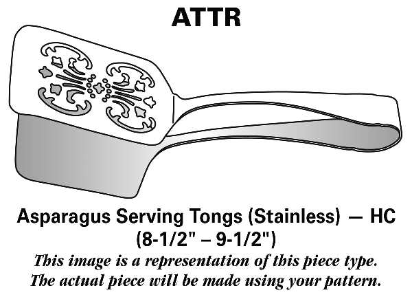 Creon (Stainless) Asparagus Tongs Serving Stainless HC