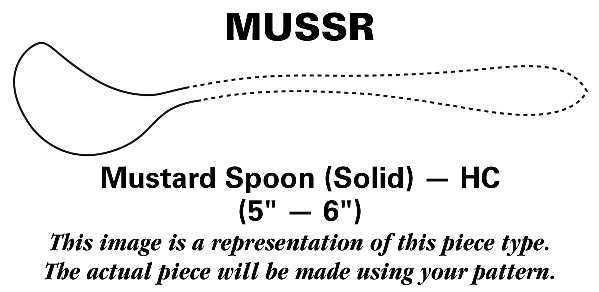 Regal (Dirilyte, Possible Clover Backstamp) Mustard Spoon Solid HC