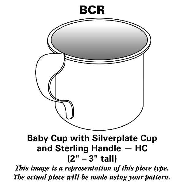 Queens (Sterling) Baby Cup with Plated Cup and Sterling Handle HC
