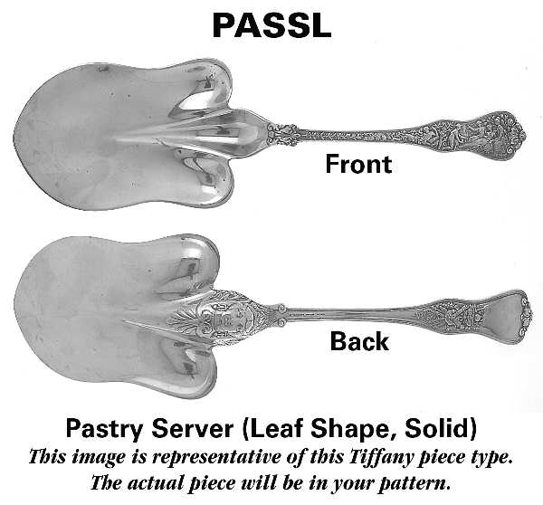 Windham (Sterling, 1923, No Monograms) Solid Leaf-Shape Pastry Server