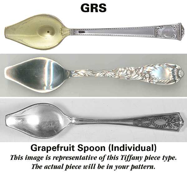 Chrysanthemum Gold (Str, 1880, Gold Vermeil) Individual Grapefruit Spoon