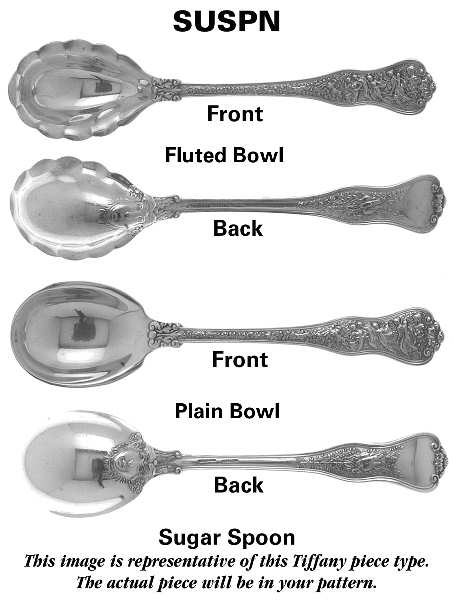 Shell & Thread (Strl, 1905, GoldVermeil) Sugar Spoon
