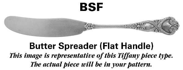 Chrysanthemum Gold (Str, 1880, Gold Vermeil) Flat Handle Butter Spreader