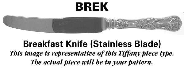 Hampton (Sterling, 1934, No Monograms) Breakfast Knife with Stainless Blade