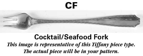Clinton (Sterling, "L"-No Stamp) Cocktail/Seafood Fork