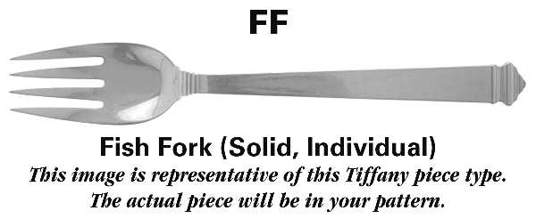 Shell & Thread (Strl, 1905, GoldVermeil) Individual Solid Fish Fork