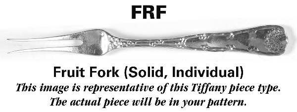 Grecian (Sterling, 1880) Individual Solid Fruit Fork