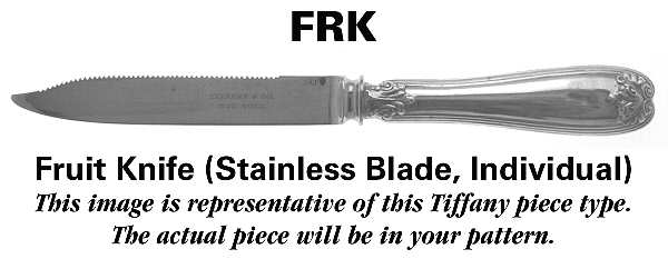 Hampton (Sterling, 1934, No Monograms) Individual Fruit Knife with Stainless Blade