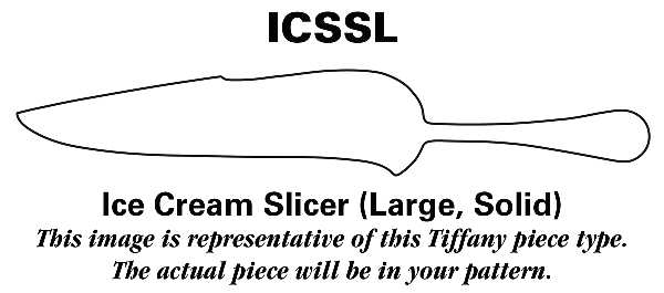 Lap-Over-Edge (Sterling, 1880) Large Solid Ice Cream Slicer