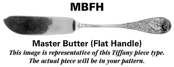 Wave Edge (Sterling, 1884) Flat Handle Master Butter Knife