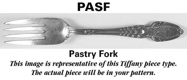 Chrysanthemum Gold (Str, 1880, Gold Vermeil) Pastry Fork