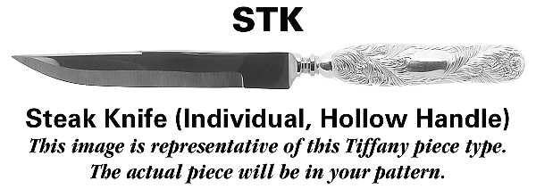 Hampton Gold (Strl, 1934, Gold Vermeil) Individual Steak Knife Hollow Handle