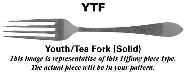 Shell & Thread (Strl, 1905, GoldVermeil) Solid Youth Tea Fork