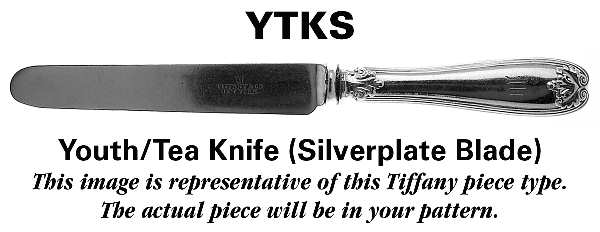TIS36 (Sterling) Youth/Tea Knife with Silverplate Blade