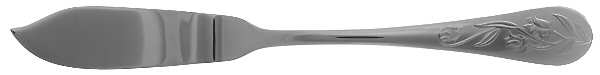French Floral (Stainless) Flat Handle Master Butter Knife